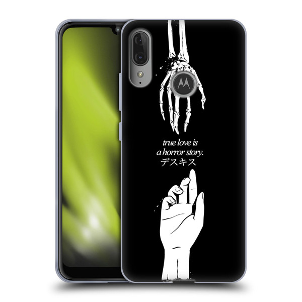 Zombie Makeout Club Graphics True Love Soft Gel Case for Motorola Moto E6 Plus