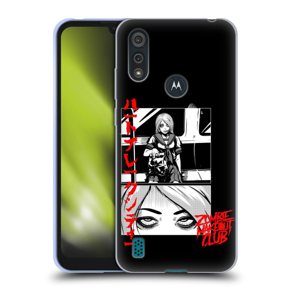 Zombie Makeout Club Graphics Comic Strip Soft Gel Case for Motorola Moto E6s (2020)