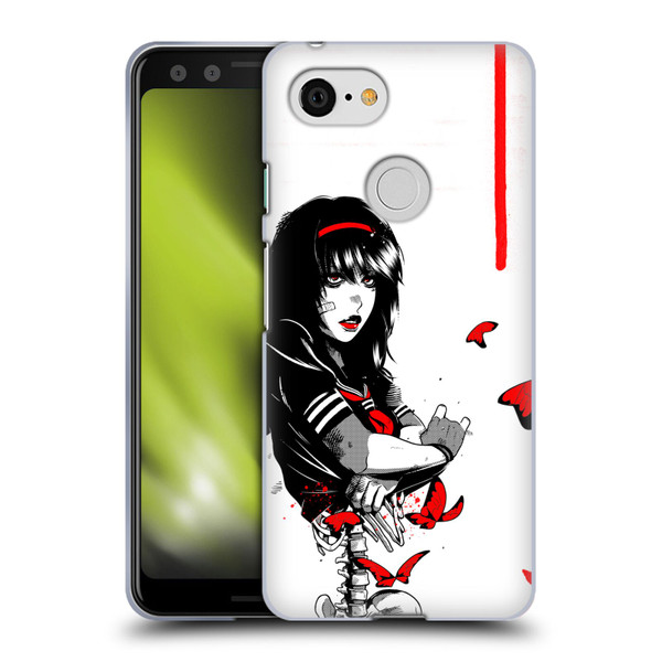 Zombie Makeout Club Graphics Butterflies Soft Gel Case for Google Pixel 3