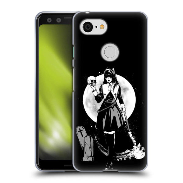 Zombie Makeout Club Graphics Skull Head Soft Gel Case for Google Pixel 3