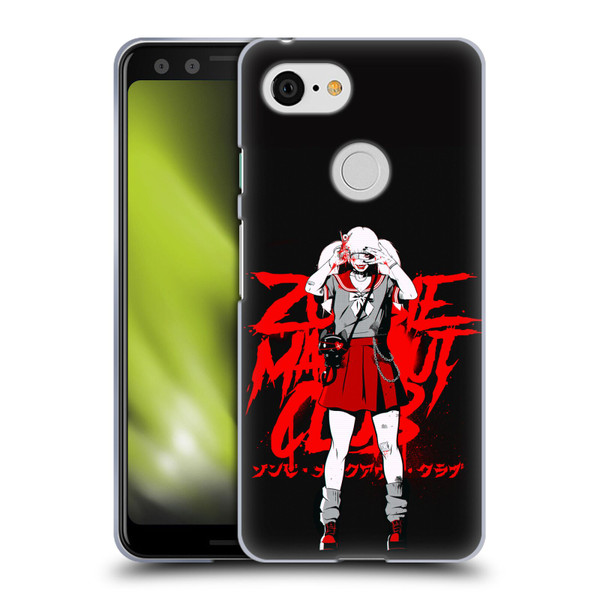 Zombie Makeout Club Graphics Uniform Soft Gel Case for Google Pixel 3