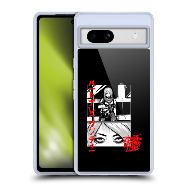 Zombie Makeout Club Graphics Comic Strip Soft Gel Case for Google Pixel 7a