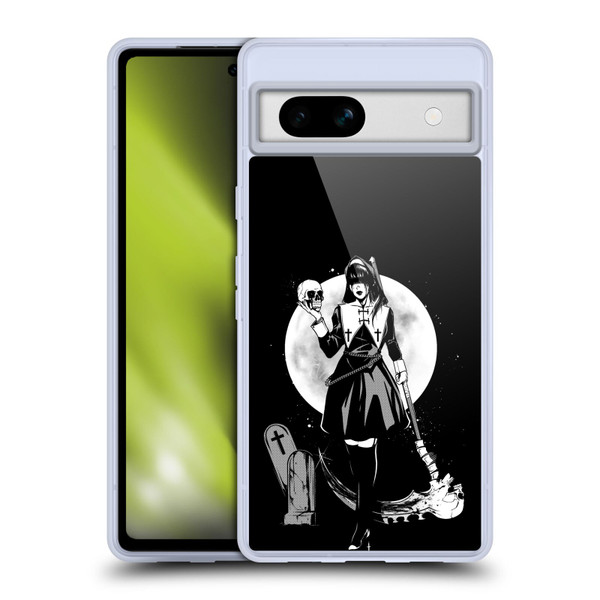 Zombie Makeout Club Graphics Skull Head Soft Gel Case for Google Pixel 7a