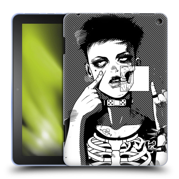 Zombie Makeout Club Graphics Dark Makeup Soft Gel Case for Amazon Fire HD 8/Fire HD 8 Plus 2020