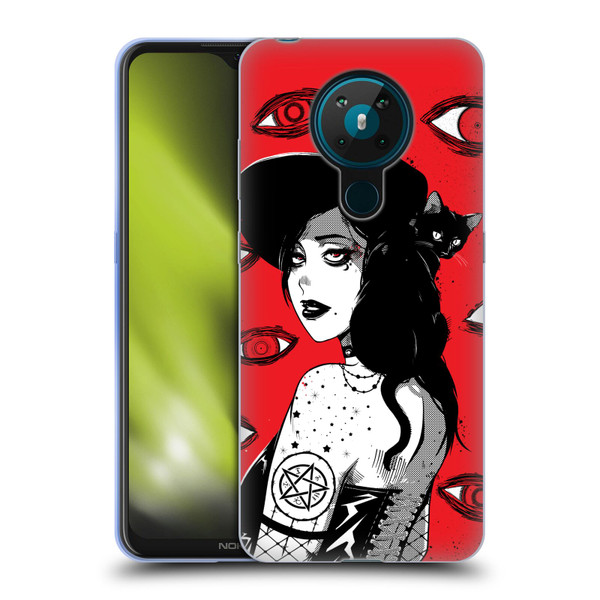 Zombie Makeout Club Graphics Black Makeup Soft Gel Case for Nokia 5.3