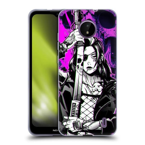 Zombie Makeout Club Graphics Death Cyber Soft Gel Case for Nokia C10 / C20