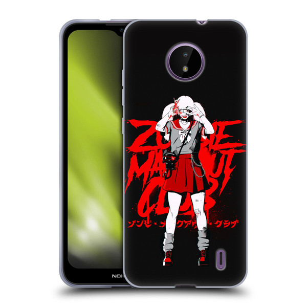 Zombie Makeout Club Graphics Uniform Soft Gel Case for Nokia C10 / C20