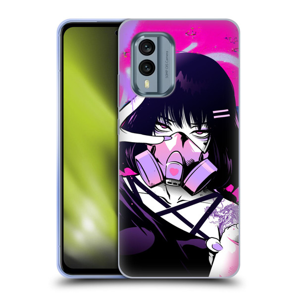 Zombie Makeout Club Graphics Facepiece Soft Gel Case for Nokia X30
