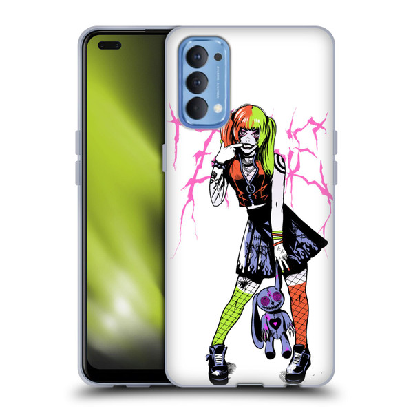 Zombie Makeout Club Graphics Bear Soft Gel Case for OPPO Reno 4 5G