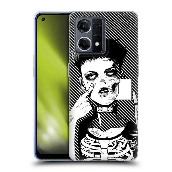 Zombie Makeout Club Graphics Dark Makeup Soft Gel Case for OPPO Reno8 4G