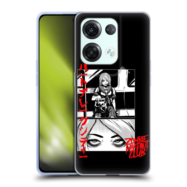 Zombie Makeout Club Graphics Comic Strip Soft Gel Case for OPPO Reno8 Pro