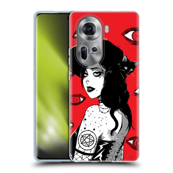 Zombie Makeout Club Graphics Black Makeup Soft Gel Case for OPPO Reno11