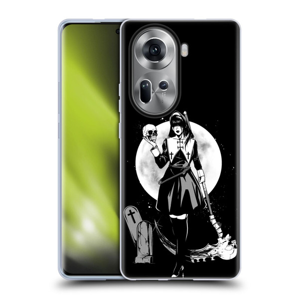 Zombie Makeout Club Graphics Skull Head Soft Gel Case for OPPO Reno11