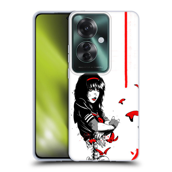 Zombie Makeout Club Graphics Butterflies Soft Gel Case for OPPO Reno11 F 5G / F25 Pro 5G