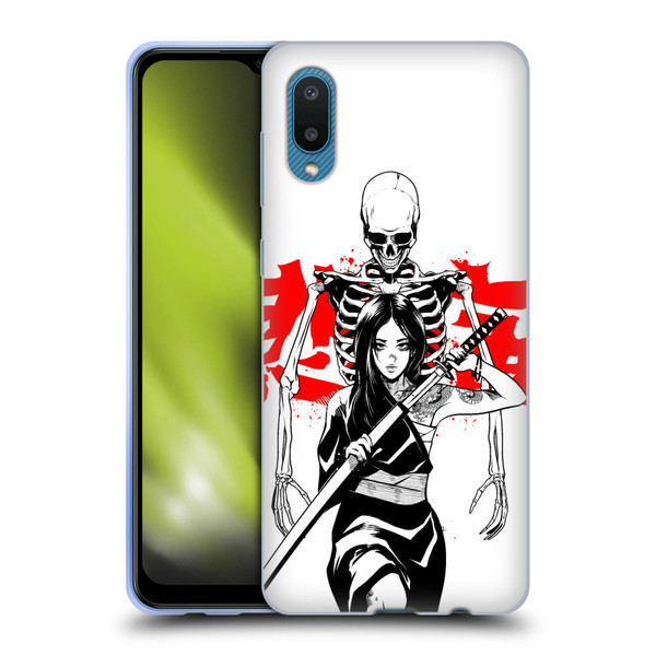 Zombie Makeout Club Graphics Death Blade Soft Gel Case for Samsung Galaxy A02/M02 (2021)