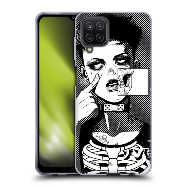 Zombie Makeout Club Graphics Dark Makeup Soft Gel Case for Samsung Galaxy A12 (2020)