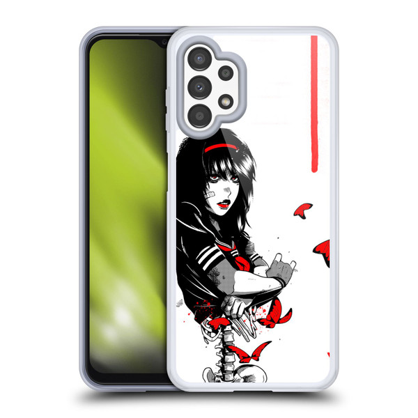Zombie Makeout Club Graphics Butterflies Soft Gel Case for Samsung Galaxy A13 (2022)