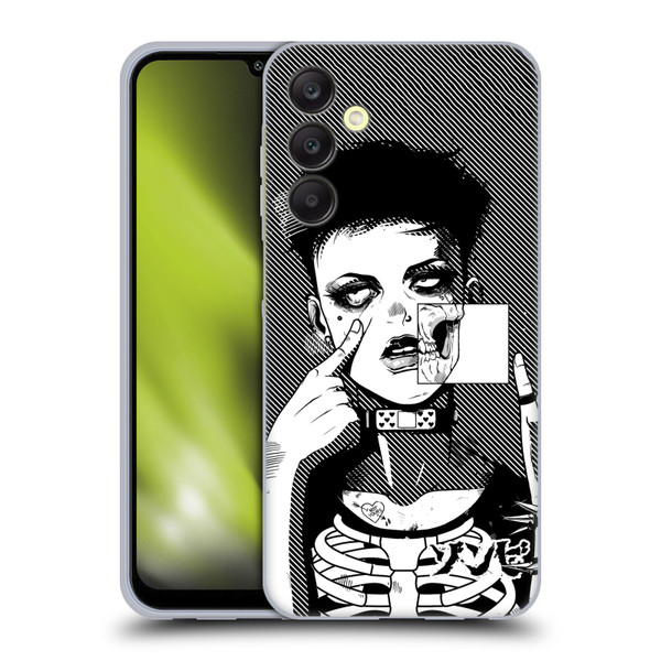 Zombie Makeout Club Graphics Dark Makeup Soft Gel Case for Samsung Galaxy A25 5G