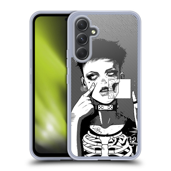 Zombie Makeout Club Graphics Dark Makeup Soft Gel Case for Samsung Galaxy A54 5G