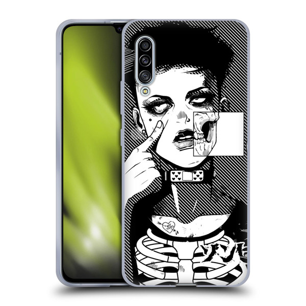 Zombie Makeout Club Graphics Dark Makeup Soft Gel Case for Samsung Galaxy A90 5G (2019)