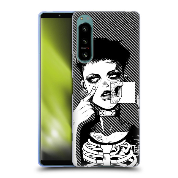 Zombie Makeout Club Graphics Dark Makeup Soft Gel Case for Sony Xperia 5 IV