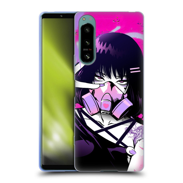 Zombie Makeout Club Graphics Facepiece Soft Gel Case for Sony Xperia 5 IV