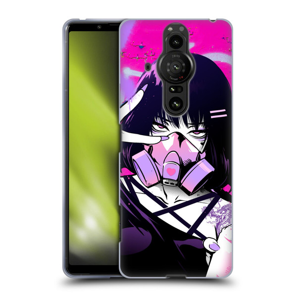 Zombie Makeout Club Graphics Facepiece Soft Gel Case for Sony Xperia Pro-I