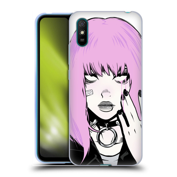 Zombie Makeout Club Graphics Pink Hair Soft Gel Case for Xiaomi Redmi 9A / Redmi 9AT