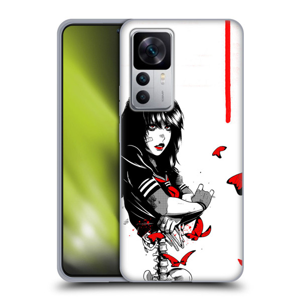 Zombie Makeout Club Graphics Butterflies Soft Gel Case for Xiaomi 12T 5G / 12T Pro 5G / Redmi K50 Ultra 5G