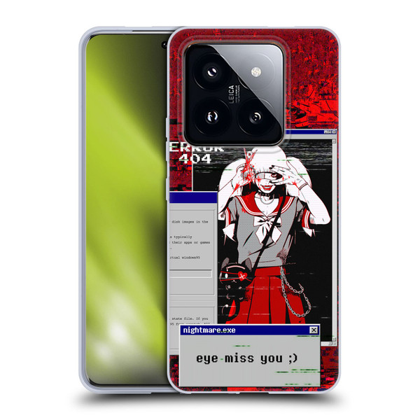 Zombie Makeout Club Graphics Eye Miss You Soft Gel Case for Xiaomi 14 Pro