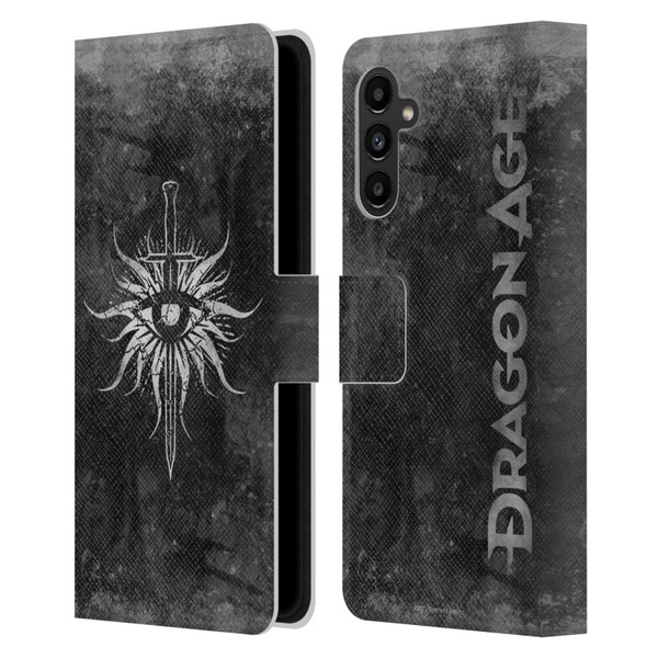 EA Bioware Dragon Age Heraldry Inquisition Distressed Leather Book Wallet Case Cover For Samsung Galaxy A13 5G (2021)