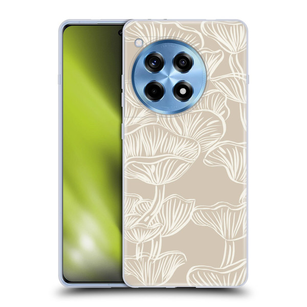 Anis Illustration Mix Pattern Mushrooms Neutrals Soft Gel Case for OPPO OnePlus Ace 3 5G