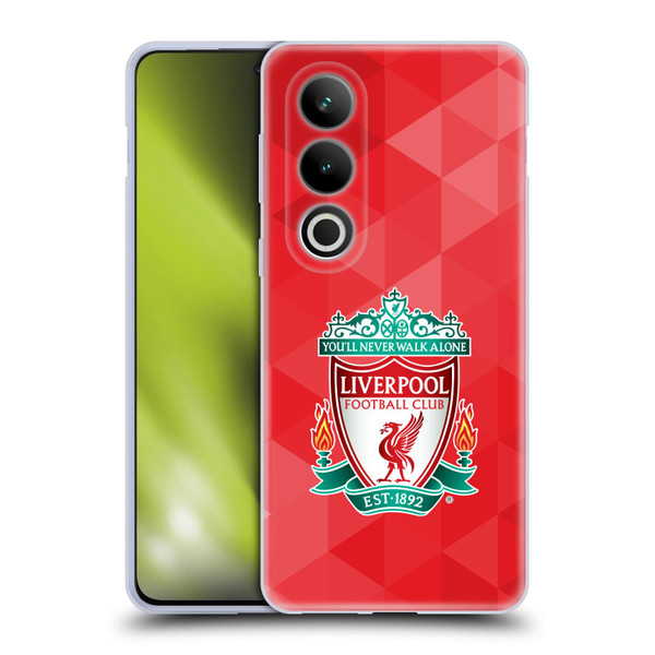 Liverpool Football Club Crest 1 Red Geometric 1 Soft Gel Case for OPPO OnePlus Ace 3V 5G