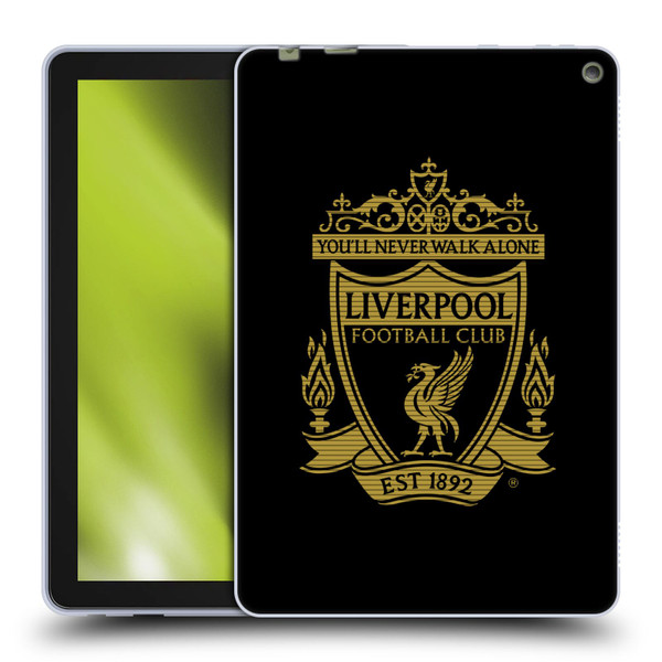 Liverpool Football Club Crest 2 Black 2 Soft Gel Case for Amazon Fire HD 10 / Plus 2021