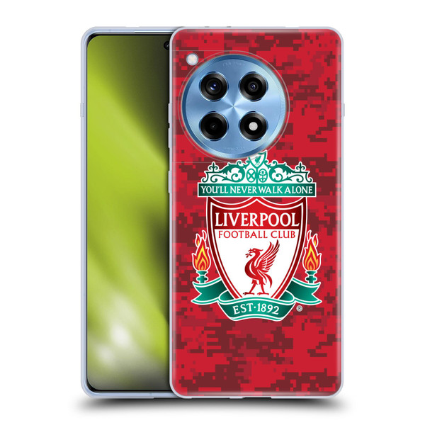 Liverpool Football Club Digital Camouflage Home Red Crest Soft Gel Case for OPPO OnePlus Ace 3 5G