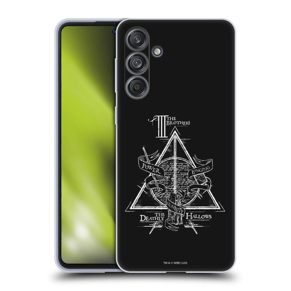 Harry Potter Deathly Hallows XIV Triangle Symbol Soft Gel Case for Samsung Galaxy M55 5G