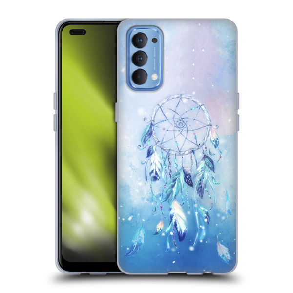 Simone Gatterwe Assorted Designs Blue Dreamcatcher Soft Gel Case for OPPO Reno 4 5G