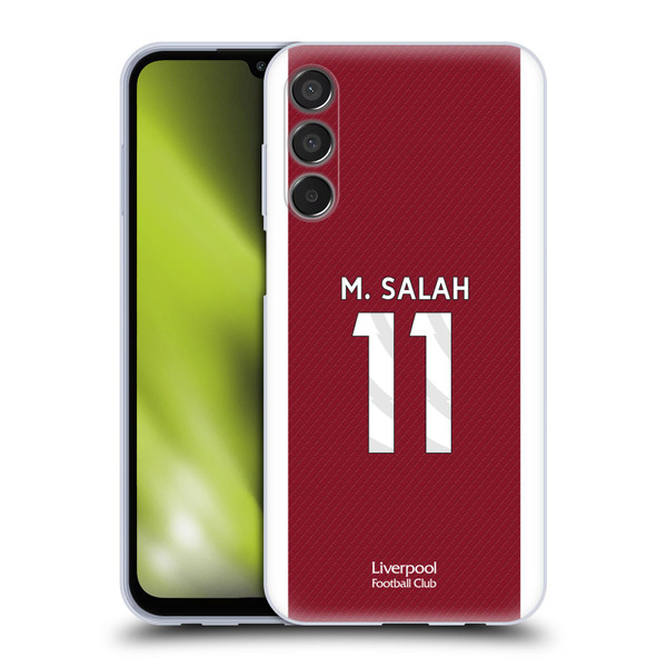 Liverpool Football Club 2023/24 Players Home Kit Mohamed Salah Soft Gel Case for Samsung Galaxy M15/F15 5G