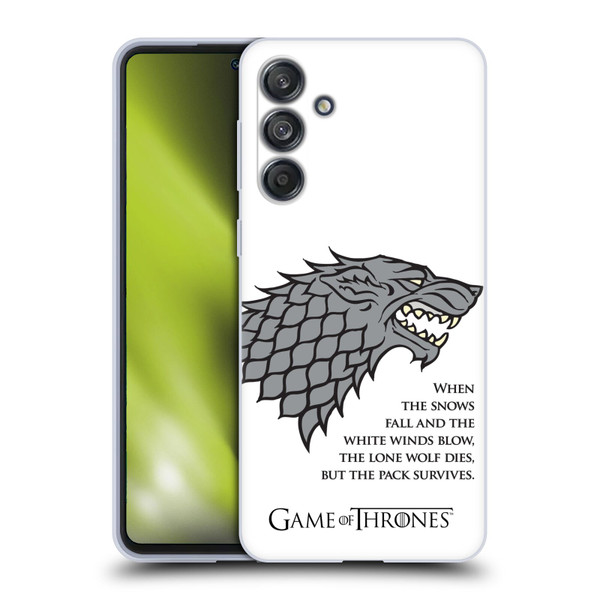 HBO Game of Thrones Graphics White Winds Soft Gel Case for Samsung Galaxy M55 5G