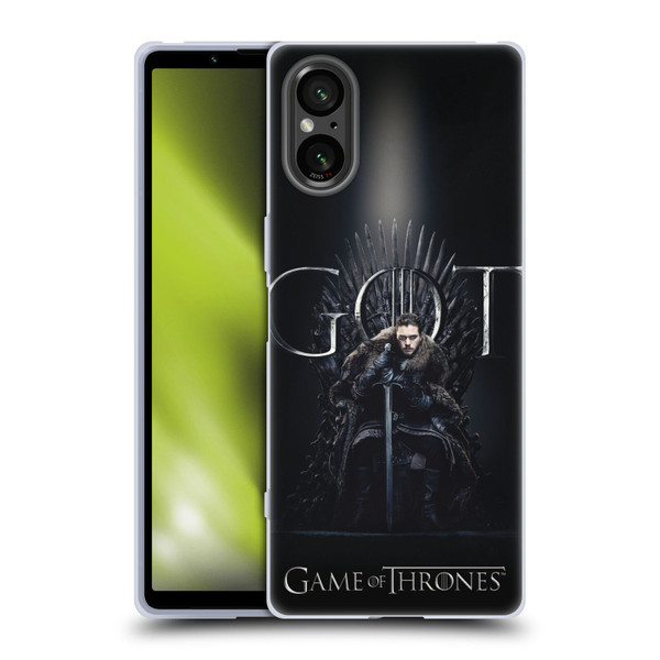 HBO Game of Thrones Season 8 For The Throne 1 Jon Snow Soft Gel Case for Sony Xperia 5 V 5G