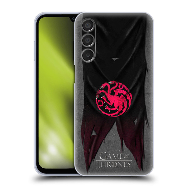 HBO Game of Thrones Sigil Flags Targaryen Soft Gel Case for Samsung Galaxy M15/F15 5G