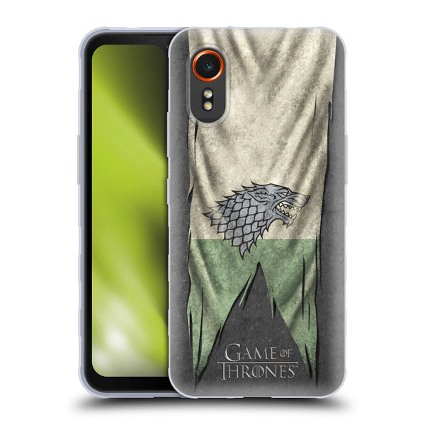 HBO Game of Thrones Sigil Flags Stark Soft Gel Case for Samsung Galaxy Xcover7 5G