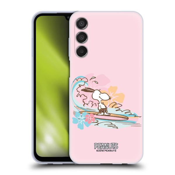 Peanuts Beach Snoopy Surf Soft Gel Case for Samsung Galaxy M15/F15 5G