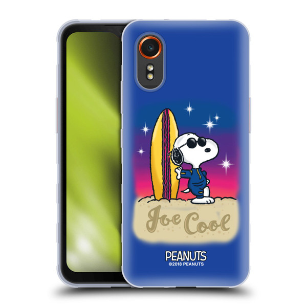Peanuts Snoopy Boardwalk Airbrush Joe Cool Surf Soft Gel Case for Samsung Galaxy Xcover7 5G