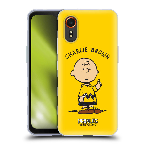 Peanuts Characters Charlie Brown Soft Gel Case for Samsung Galaxy Xcover7 5G
