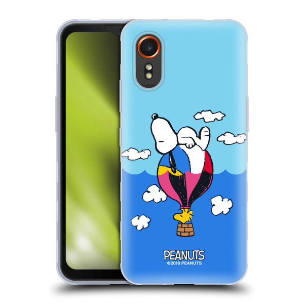 Peanuts Halfs And Laughs Snoopy & Woodstock Balloon Soft Gel Case for Samsung Galaxy Xcover7 5G