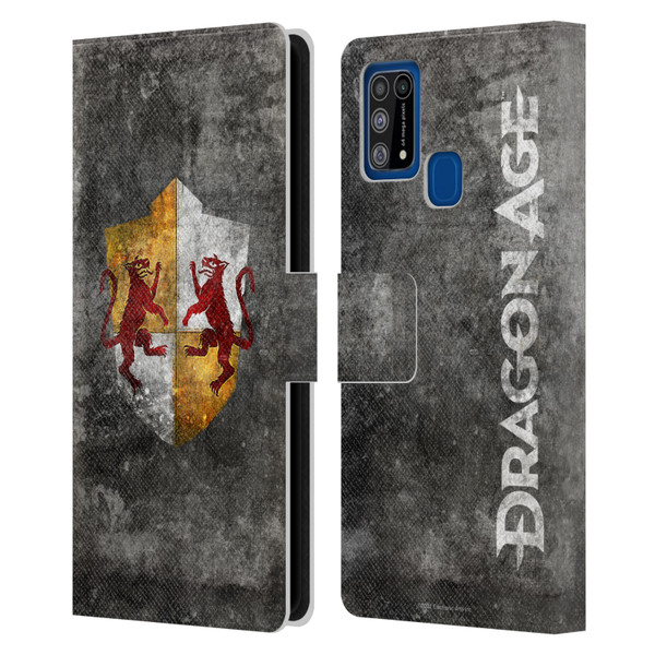 EA Bioware Dragon Age Heraldry Ferelden Distressed Leather Book Wallet Case Cover For Samsung Galaxy M31 (2020)