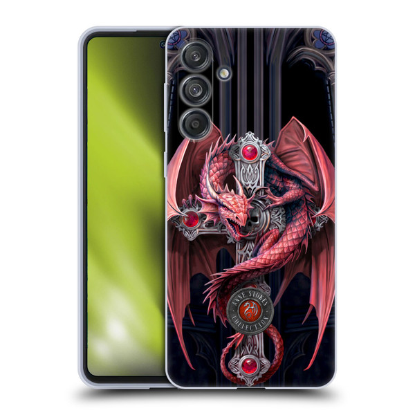 Anne Stokes Dragons Gothic Guardians Soft Gel Case for Samsung Galaxy M55 5G