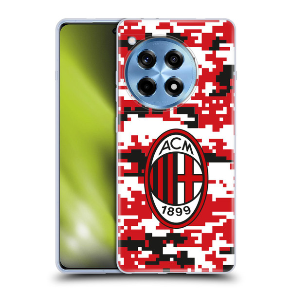 AC Milan Crest Patterns Digital Camouflage Soft Gel Case for OPPO OnePlus Ace 3 5G