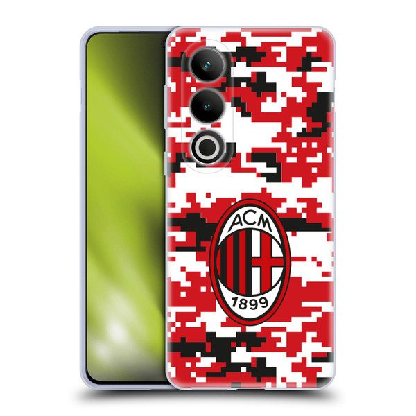 AC Milan Crest Patterns Digital Camouflage Soft Gel Case for OPPO OnePlus Ace 3V 5G